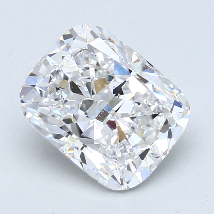 2.12 ct Cushion Cut Natural Diamond : D / VVS2