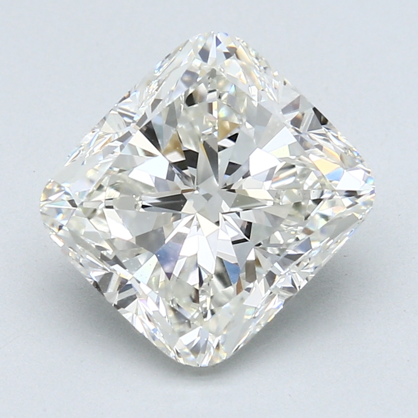 4.10 ct Cushion Cut Natural Diamond : I / VS2