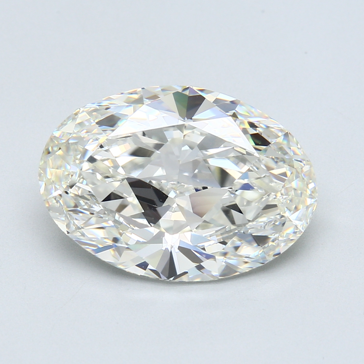 7.01 ct Oval Natural Diamond : J / VS1